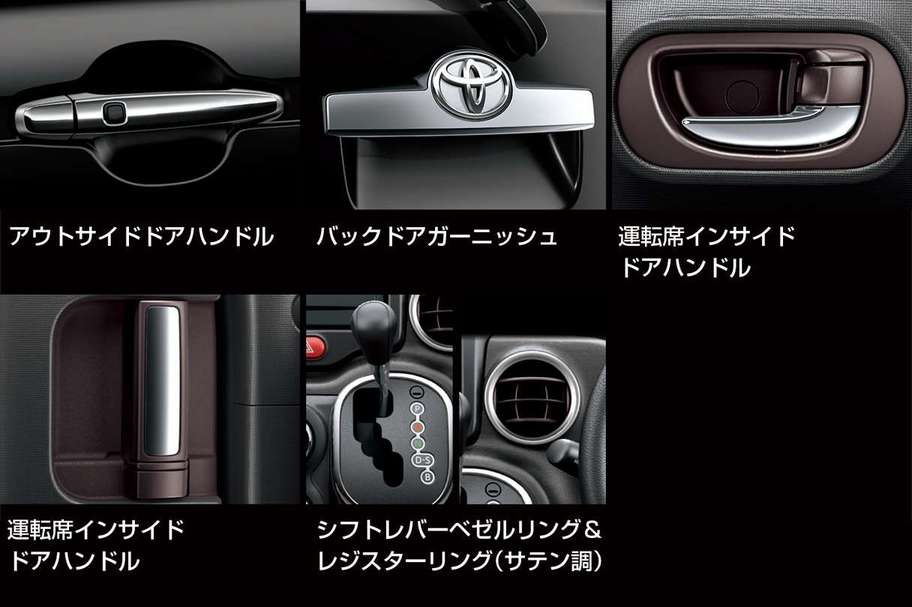 メッキ加飾:運転席インサイドドアハンドル