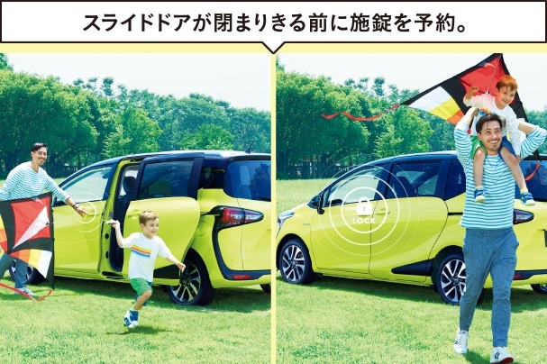 パワースライドドア予約ロック機能