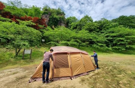 snow peak「エントリー2ルームエルフィールド」を設営してみたお話