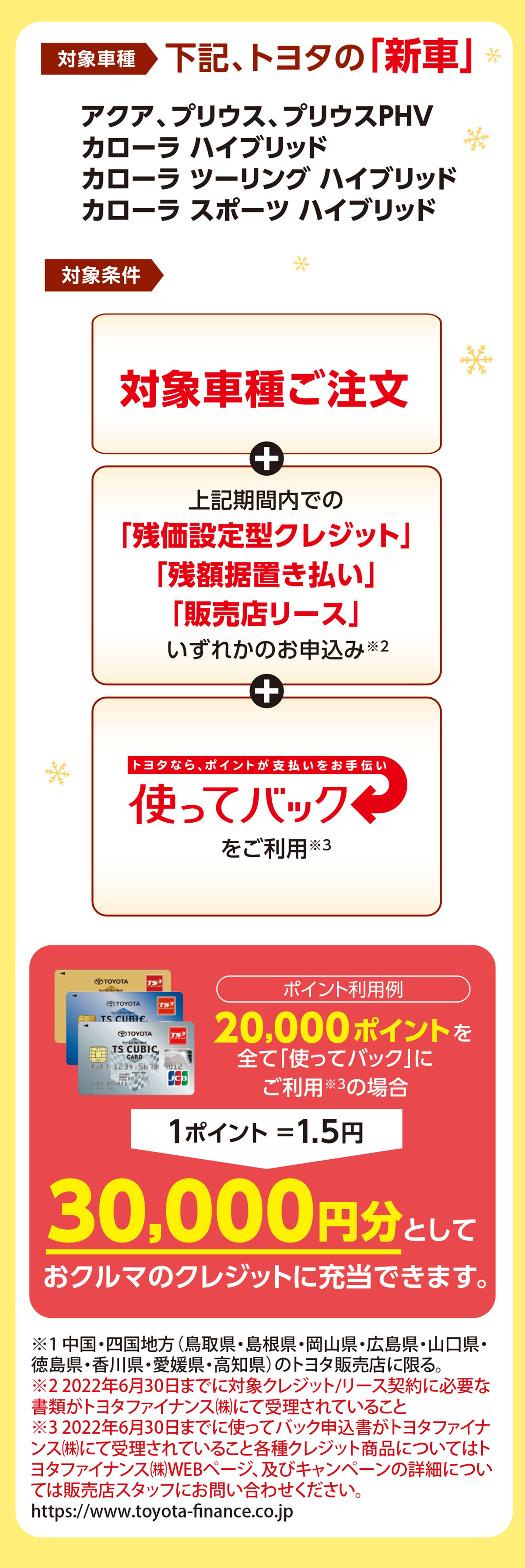 Ts Cubic Card ポイントプレゼントキャンペーン 愛媛トヨタ自動車株式会社