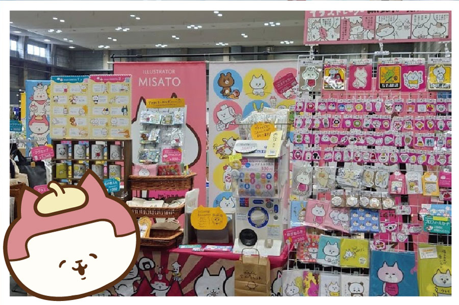 ランドクルーザーフェス2024にゃんとの生みの親 イラストレーター misatoブース