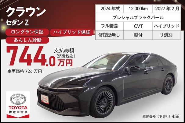 中古特選車20250913クラウンセダン
