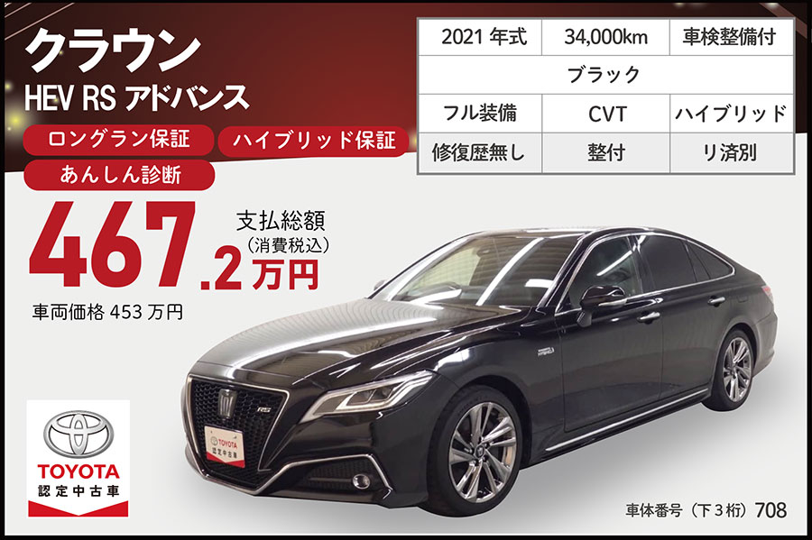 特選中古車202511クラウン
