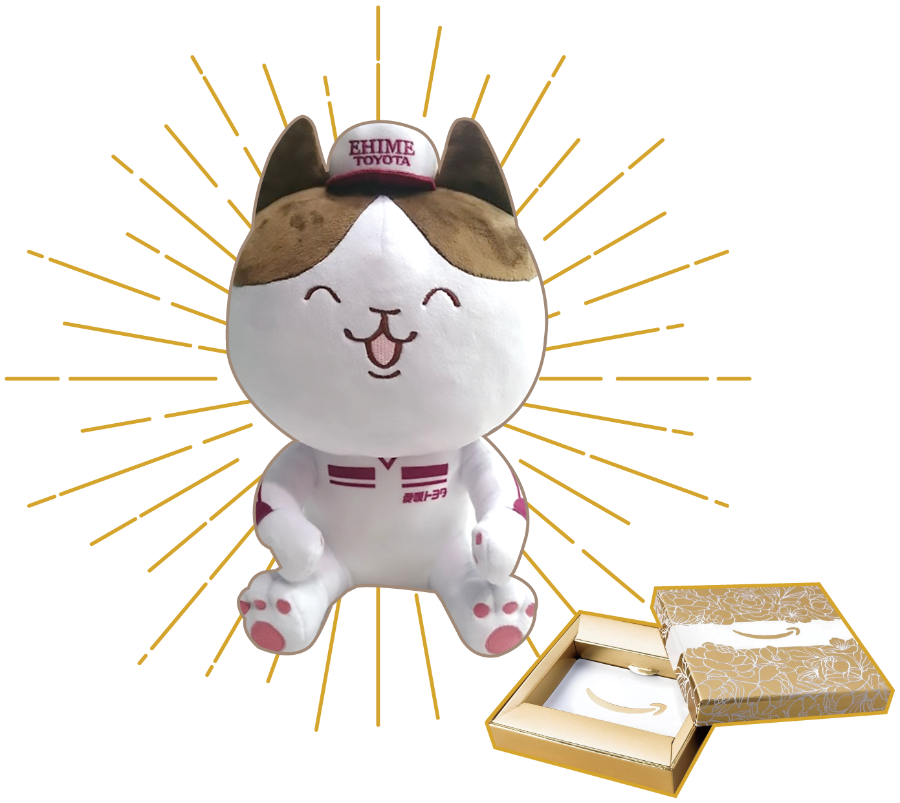 にゃんとぬいぐるみとAmazonギフト券